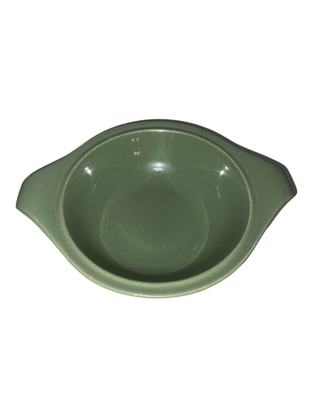 Russell Wright Green 9.25" Vintage Serving Bowl Large Mid-Century Modern Ceramic